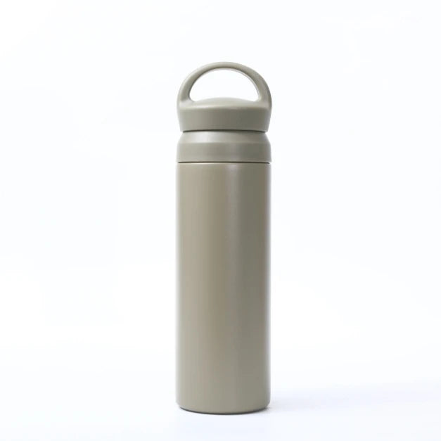 Water Drinking Bottle Stainless Steel Insulated Tea Cup With Infuser Lid Japanese Style