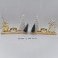 Nordic Style Home Decoration Handmade Christmas Reindeer Ceramic Candlestick Ornament