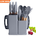 RTS Kitchen Knives Accessories Cooking Utensil Stainless Steel Knife Set Silicone Kitchen Utensils Chef Kitchen Knife Set