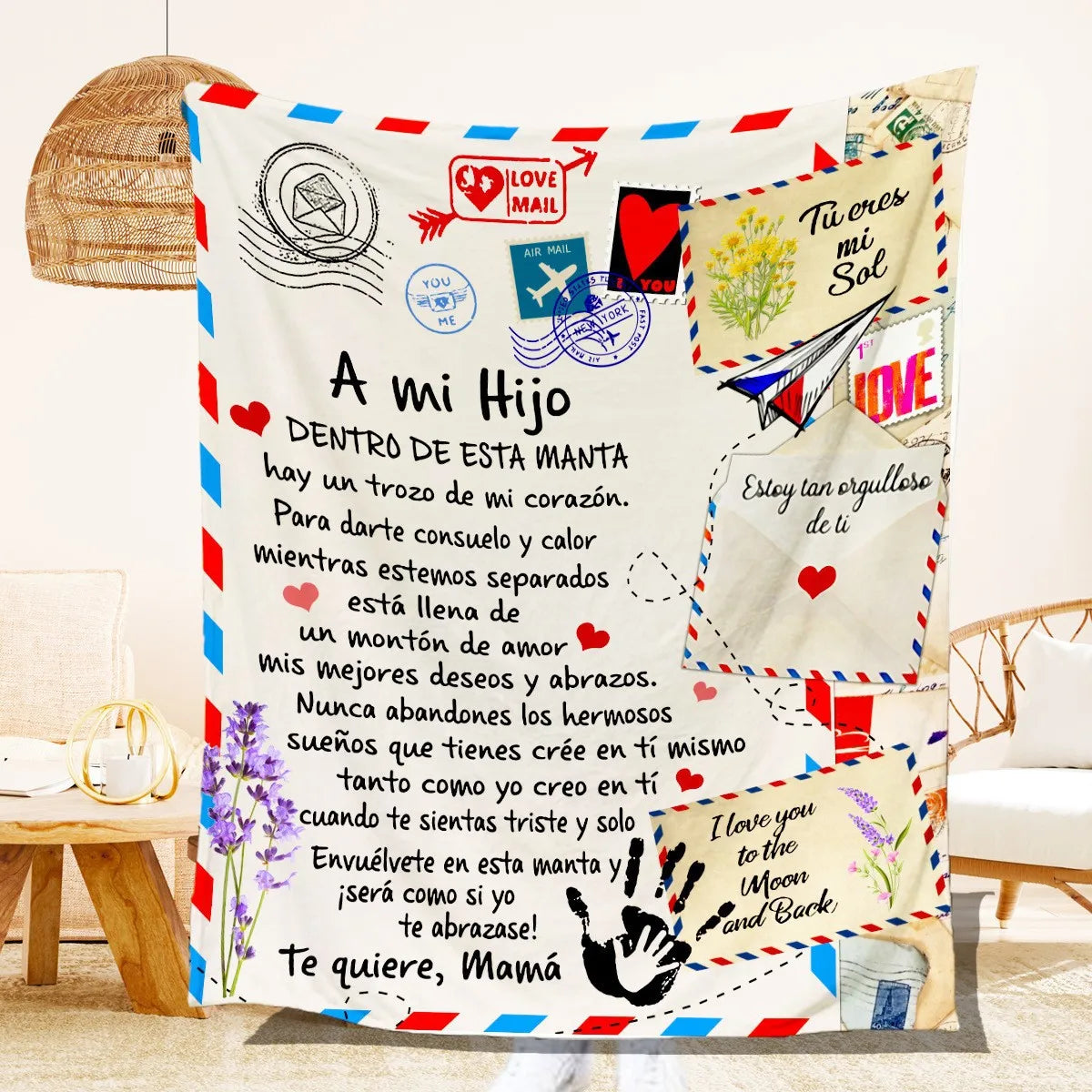 Best Price Euro Custom Flannel Throw Super Soft MicroPlush Warm Message Print Letter Blanket