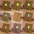 Wholesale Charm Star Water Drop Bullet Cross Heart Shaped Luminous Stone Pendant Women Glow in Dark Necklace Jewelry