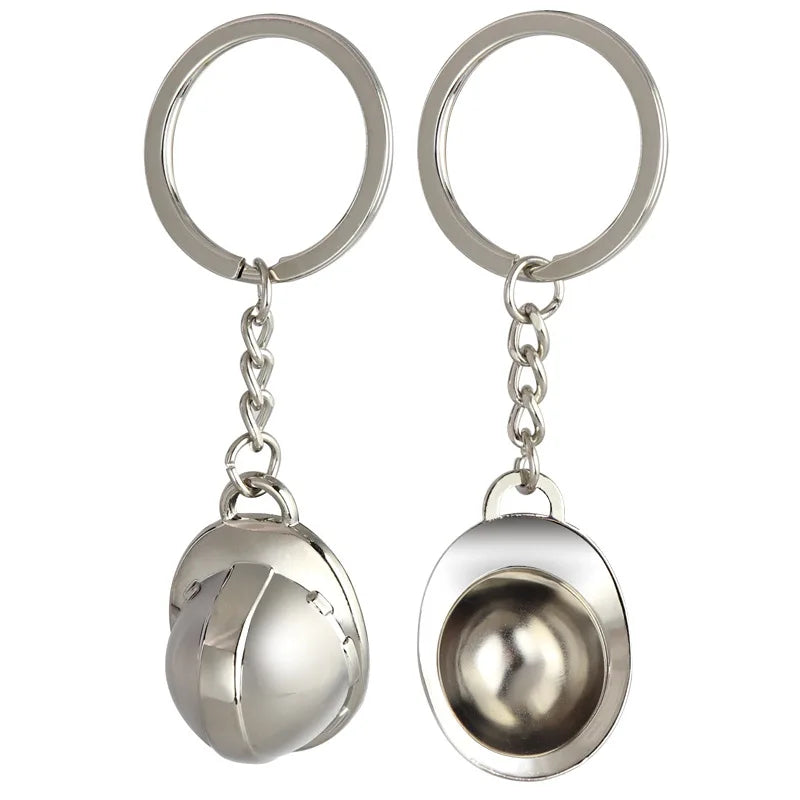 3D Welding Motorcycle Cheap Key Chain for Motorcycle Helmet Customized Roman Mini Safety Helmet Keychains With Logo