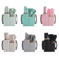 Hot Sale Silicone Utensils Set With Chopping Board and Block 19 Piece Utensil Set Silicone Kitchen Utensils Set