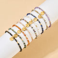 Colorful Beaded Fashion Jewelry Stone Beads Bracelet for Unisex Anniversary