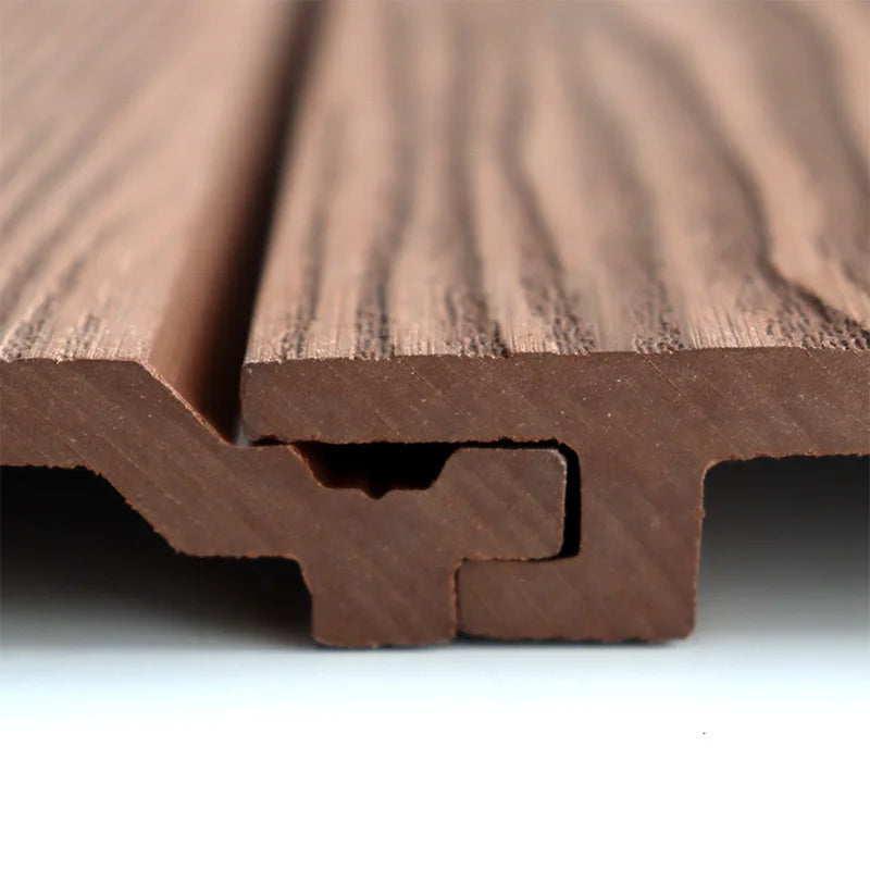 Outdoor Wood Plastic Composite Siding 3D Wall Paper Garden Buildings WPC Wall Cladding