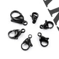 Stainless Steel Vacuum Plating Black Lobster Accessories DIY Necklace bracelet Fashion connecting handsome cool accessory
