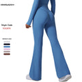 Tummy Control Sportswear V Shape Waist Flared Pants Gym Fitness Yoga Flare Leggings for Women