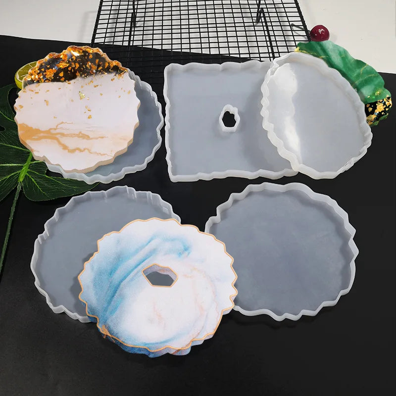 Hot Sale DIY Epoxy Silicone Molds Making Tools Silicone Resin Molds for Cup coaster