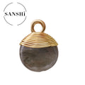 High Quality Customize Water Drop Amethyst Natural Stone Pendant Necklace Wire Wrapped Crystals Charms Jewelry Making