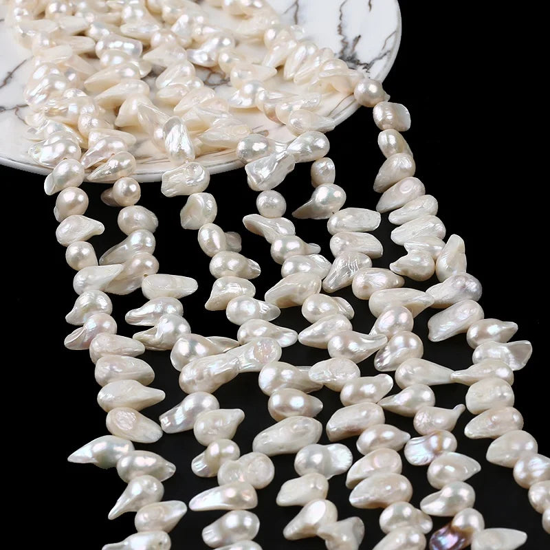 Freshwater Pearl Feather Shape Irregular Baroque Special-Shaped Beads Diy Jewelry Accessories