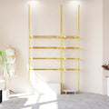 New Arrival Clothes Display Racks Stainless Steel Hanging Clothes Wall Mounted Display Shelf for Clothing Shop