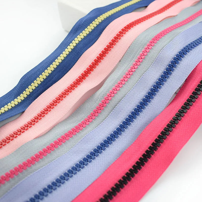 Meetee KY458 5# Resin Coil Zippers Slider for DIY Bags Purse Wallet Jackets Coat Tent Tailor Sewing Tools Patchwork Accessories