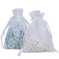 Wholesale Custom Personalized Wrapping Bag Lace 10x14cm White Sheer Lace Organza Bags Wedding Lace Organza Gift Bags