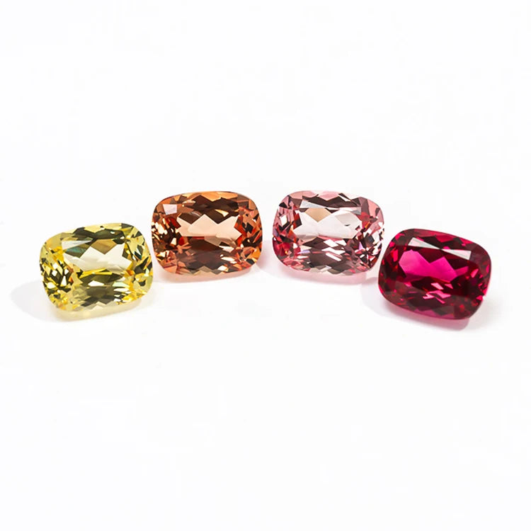 Goldleaf GRC Certified Loose Gemstone Synthetic Sapphire Elongated Cushion Cut Colored Lab Grown for Jewelry Making