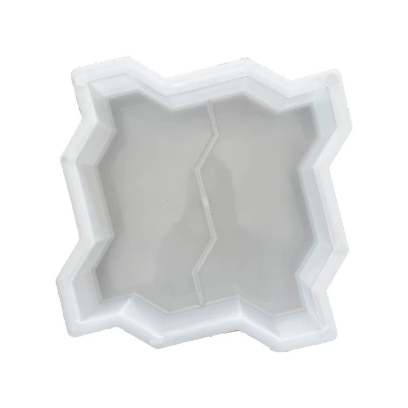 Double S-shaped Pavement Courtyard Path Brick Patterned Individual Simple Floor Tile Plastic Mould