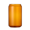 16oz Transparent Borosilicate Glass Colorful Beer Can Shaped