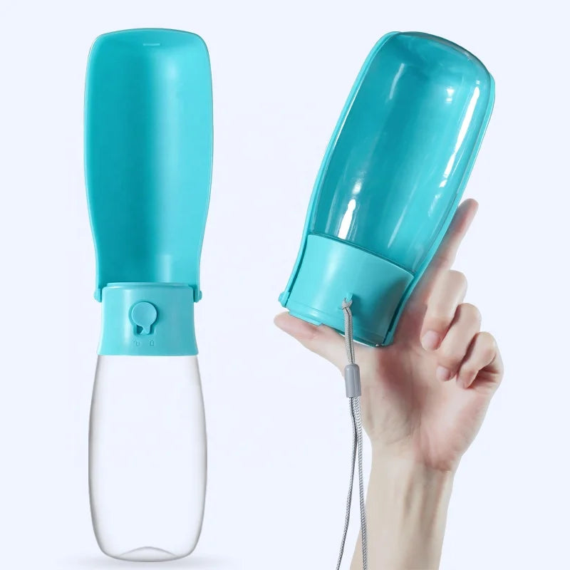 550 ML Food Grade Plastic Portable Puppy Water Dispenser with Drinking Feeder for Outdoor Walking