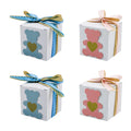 Bear Pattern Sweet Candy Paper Boxes Baby Shower Gifts Boxes With Ribbons Wedding Gifts for Guests Candy Chocolate Packing Boxes