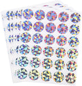 Wholesale Round Self-Adhesive Peel and Stick Stickers Label Holographic Shiny Scratch Off Sticker