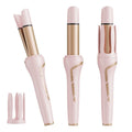 2-in-1 Automatic Ceramic Hair Rotating Curler Hair Straightener Iron Easy Use Electric Hair Curling Straight Tool 32mm Roll