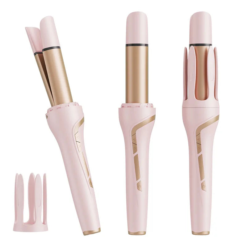 2-in-1 Automatic Ceramic Hair Rotating Curler Hair Straightener Iron Easy Use Electric Hair Curling Straight Tool 32mm Roll