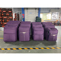 2023 NEW DESIGN SKD 12PCS SOFT SEMI FINISHED LUGGAGE POLYESTER DURABLE FOUR WHEELS
