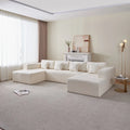 American 6-Seater L-shaped Sectional Sofa Set for Living Room Free Shipping Fabric Sofas with Sponge Filling for Hotels Villas