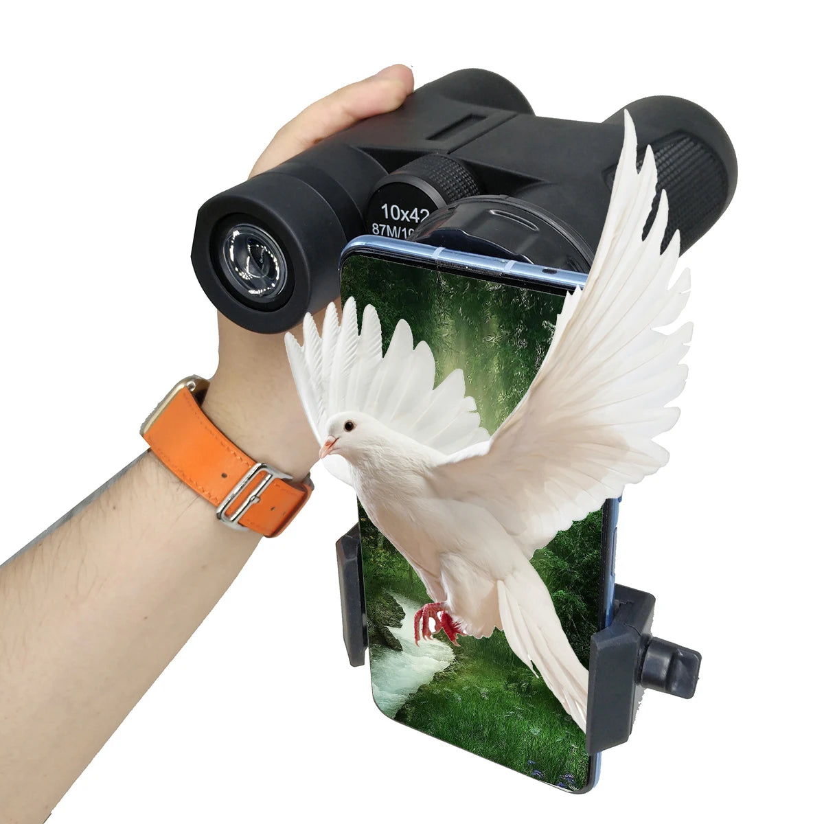 HD BAK4 Prism FMC Lens Optics 8x42 10x42 Compact Binoculars for Adults Bird Watching Hunting