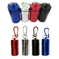 Aluminum Alloy Storage Box Keychain Earplugs Jars Waterproof Sealed Storage Packaging Ashtray Travel Pill case Keychain