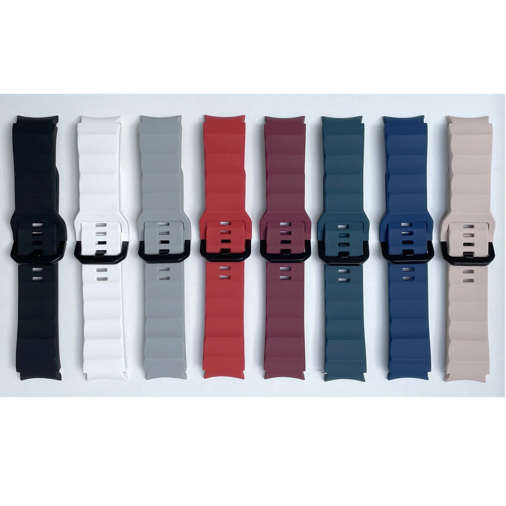 Soft Rubber Silicone Sport Strap for Samsung Galaxy Watch 6 Classic 43mm 47mm Silicone Strap for Silicone Watch Band
