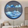 Art Quicksand Painting Table Lamp Hourglass Ornaments Decompression Living Room Mural Wedding Gift Moving House Moving New Home