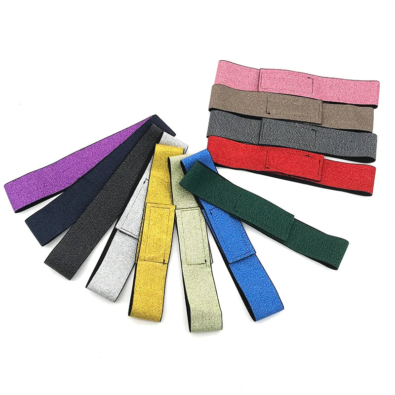Custom Printed Logo Customized Color Elastic Headband Adjustable Melt Band for Wigs