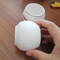 Modern White Mini Round Ceramic Pot for Succulent Plants Country Style Office & Home Decor
