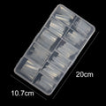 French Gentle Artificial Fingernails Nail Tips Half Cover Gel X Nail Tips 550pcs Transparent Natural Color