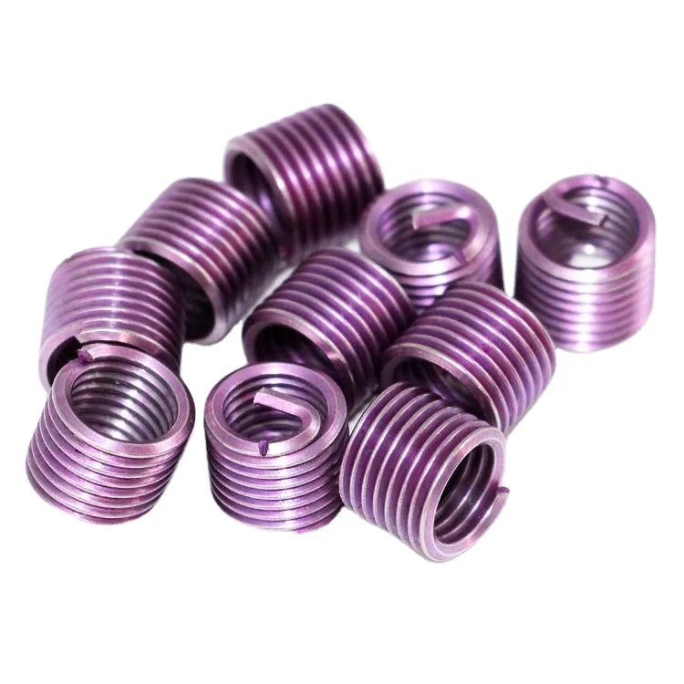 XYY Durable M1.2-M60 Wire Thread Inserts Colorful 304 Stainless Steel ISO Metric 25pcs Long-Lasting Material