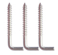 Factory Direct Selling Zinc Plated L Type Wood Screw Hook Eye Seven-shaped L-shaped Right-angle Self-tapping Wood Screws