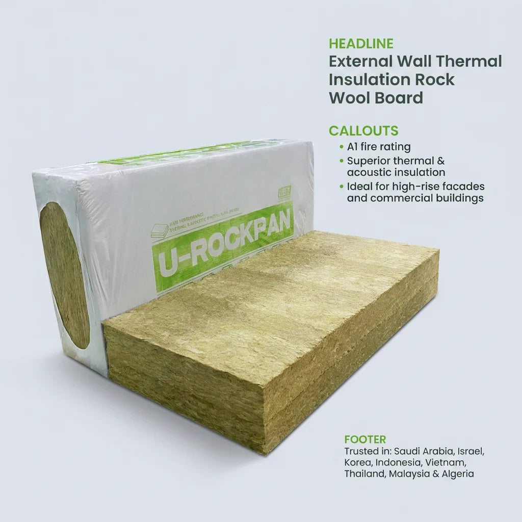 120kg M3 50mm Soundproof Mineral Stonewool Rock Wool Board Slab for Roof Insulation Fire Hydroponics Sound Insulation Slabs