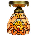 Price Panel Light Modern Tiffany Lamp Stained Glass Style Animals Semi Pendant for Bedroom Hote Kids Room Led Ceiling Lights MegaBDM