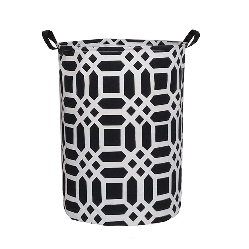 Newest Design Collapsible Laundry Basket Large Capacity Cotton & Canvas Household Storage Bag for Home Use Hot Sale
