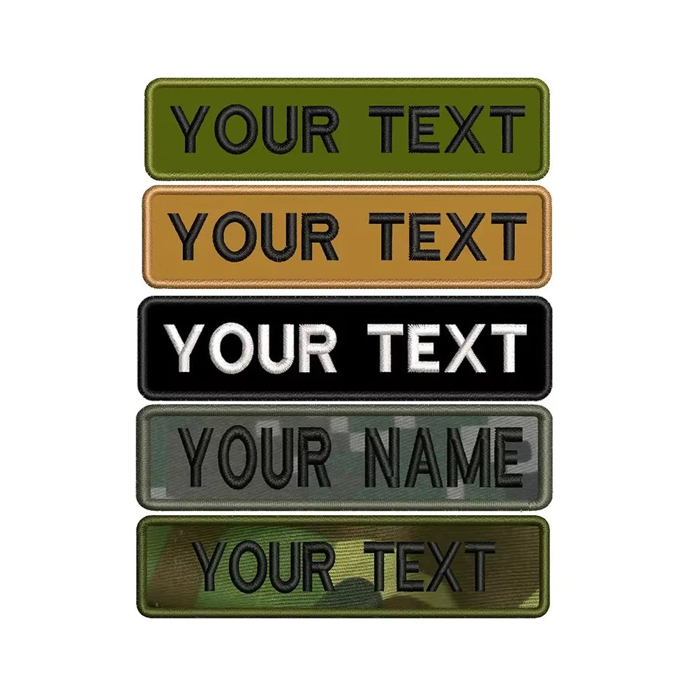 Name Embroidered Badge Supports Personalized Customization and Can Be Used As a Hook Style or Ironing Style