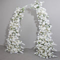 L-HOA007 Wholesale Wedding Arch Horn with Flower Backdrop Artificial Flower Horn Arch Arrangement for Wedding Decoration