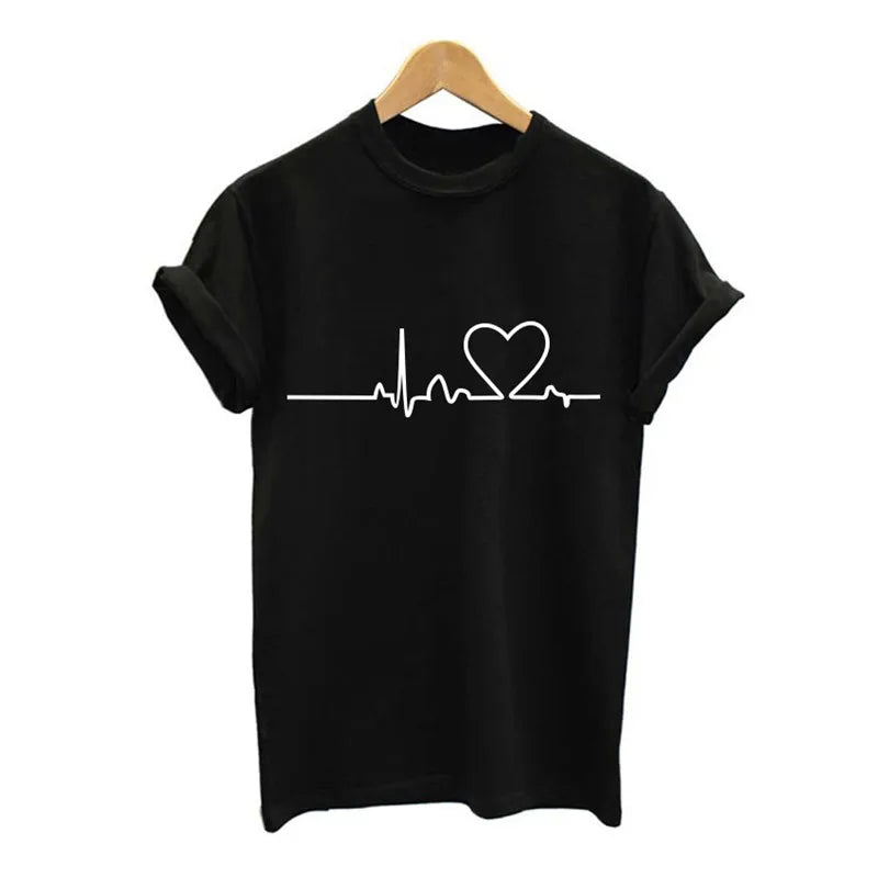 New men T-shirts Casual  Love Printed Tops Tee Summer male T Shirt Short Sleeve