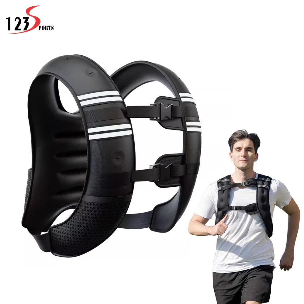 123Sports Adjustable Training Weight Free Adjustment of Tightness Running Weight Vest with Pocket