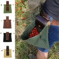 Modern Plant Fiber Straw Bushcraft Foraging Fruit Pouch Waist Bag for Outdoor Hiking Kitchen & Wardrobe Use