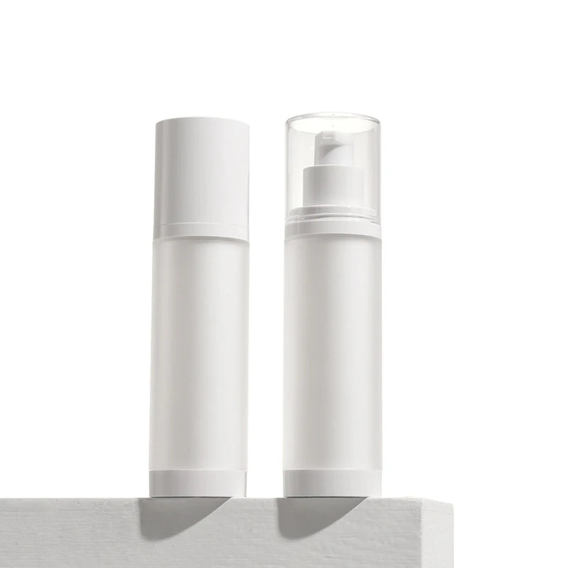 High-end Empty 50ml Double Wall Clear Frosted Acrylic Cosmetic Airless Lotion Pump Bottles 30ml with Cover