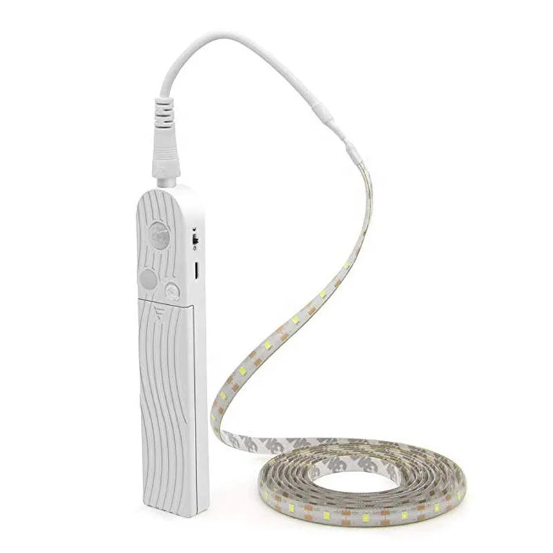 4AAA Battery Sensor Night Light Dimmable 1m/2m/3m 60leds/m 2835smd Motion Sensor Waterproof Human Body Induction Led Strip Light