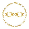 Minimalist Chic 14k Gold Filled 3.2mm 6.5" Figure 8 Cable Chain Bracelet Women