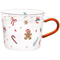 Borosilicate Glass Christmas Gifts Mugs  Christmas Tree Drinking Cups
