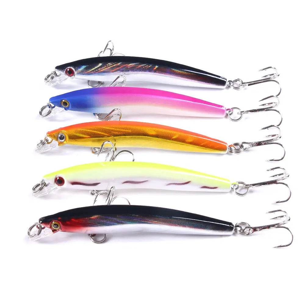 8cm/5g Artificial Hard Fishing Lure Plastic Custom Bait Minnow Lure