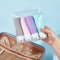 38ml 60ml 90ml Silicone Squeezable Travel Bottle Leak Proof Cosmetic Shampoo Toiletry Bottle for Bathroom Sets